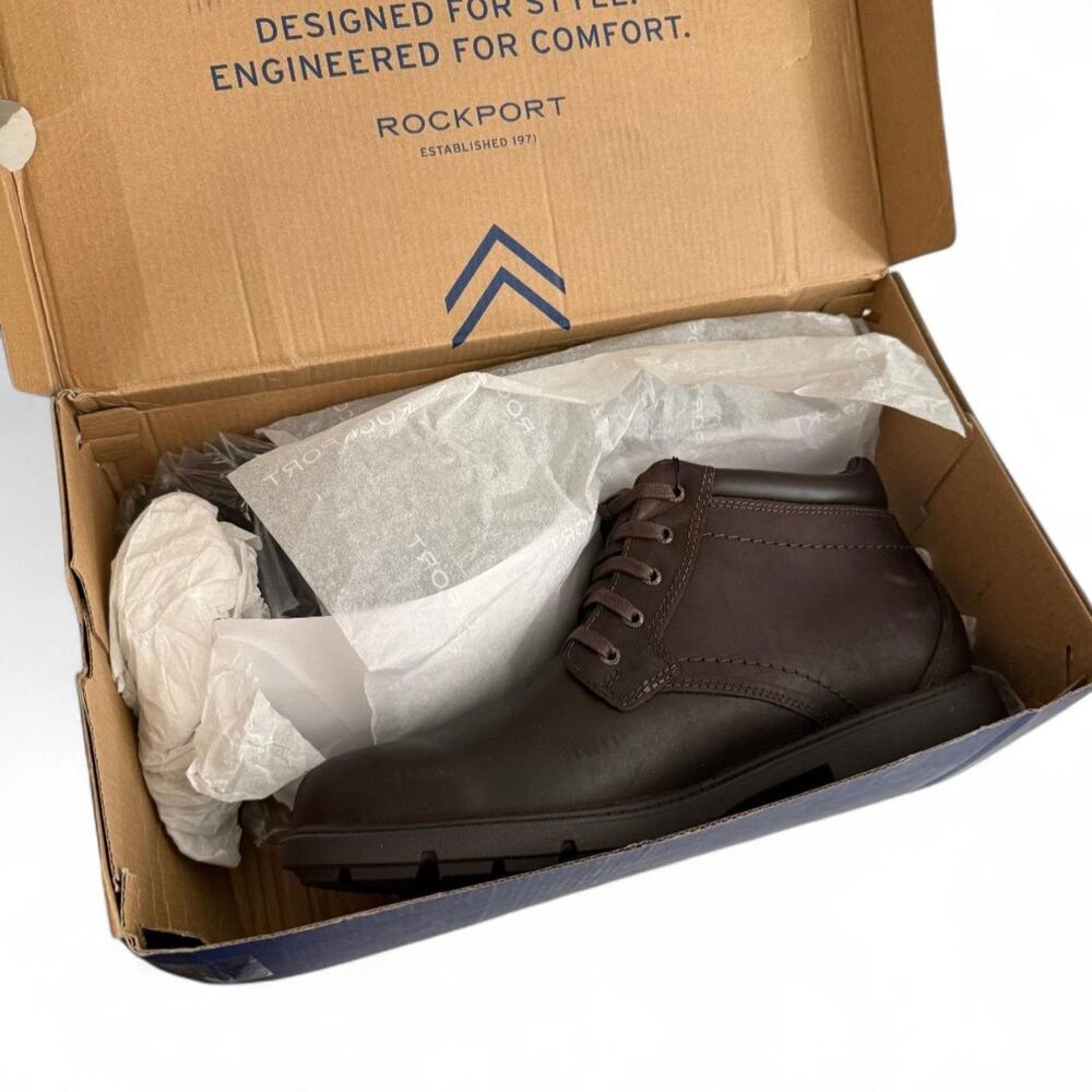 ROCKPORT Rugged Bucks Waterproof Boot, NEW IN BOX! Size 11.5 - Picture 6 of 9